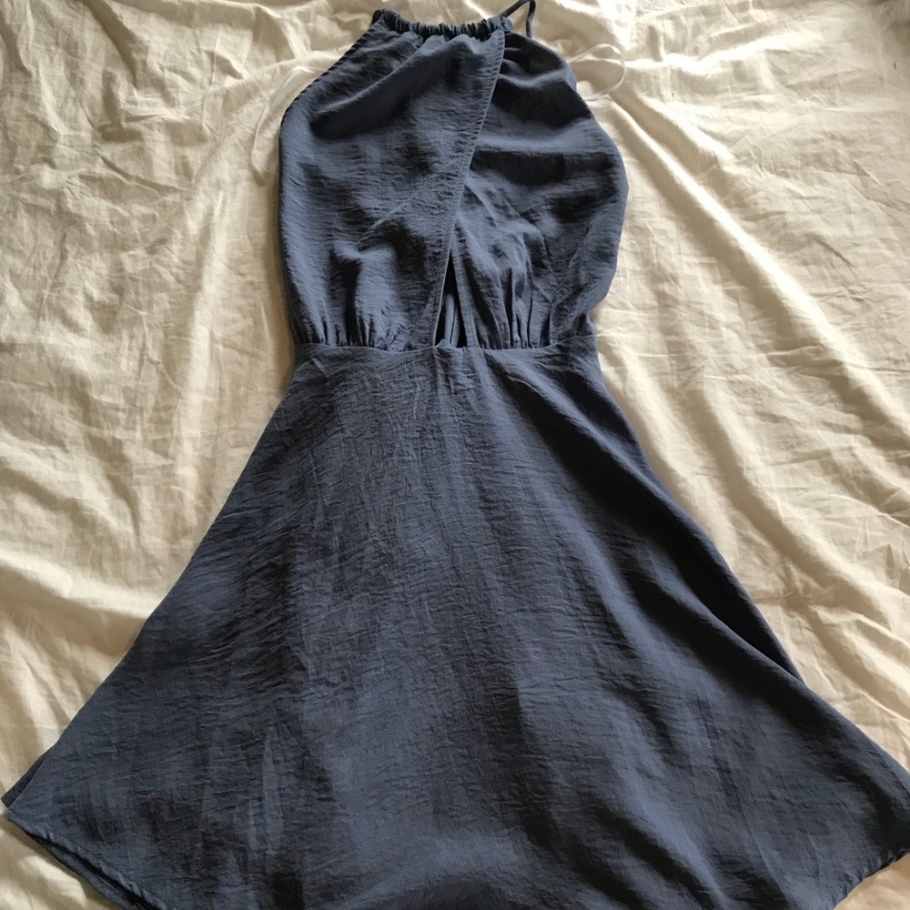 Blue semi-formal dress